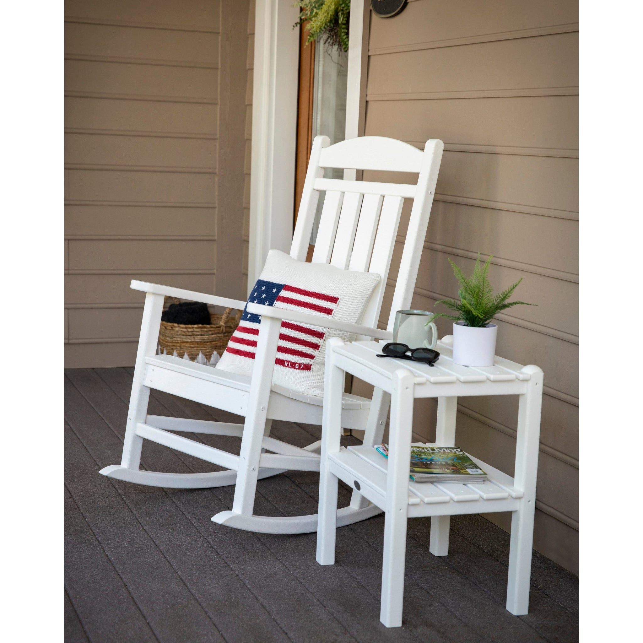 Two Shelf Side Table